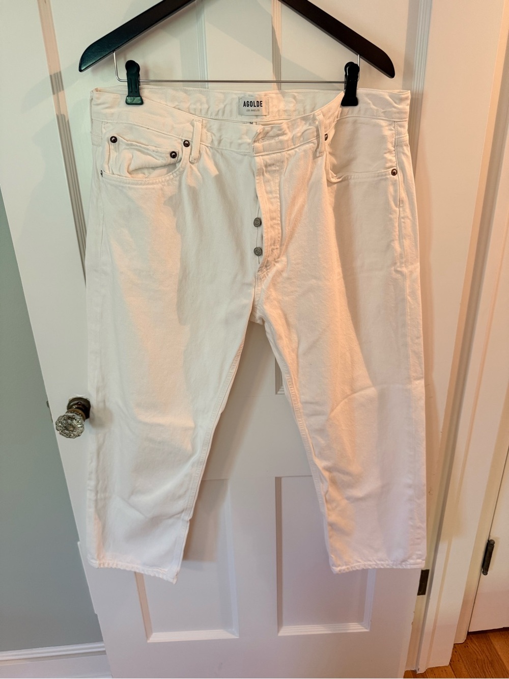 Agolde white Parker Jean Sz 34